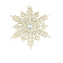 Decoratiune fulg acrilic 13cm cu fundita