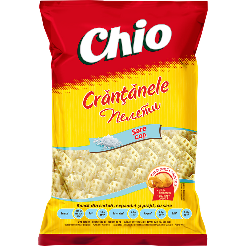 Chio snack din cartofi, expandat si prajit, cu sare, 45 g