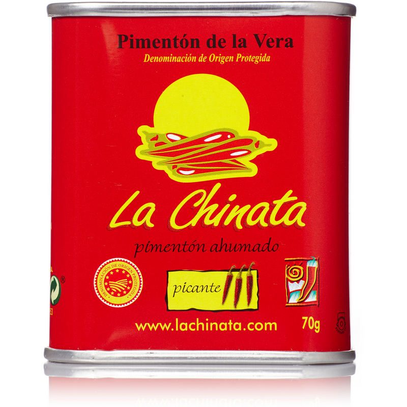 Paprika afumata picanta, cutie metalica, 70g, LaChinata