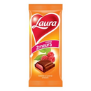 Laura tableta cu lapte umpluta cu crema (35%) de zmeura, 80 g