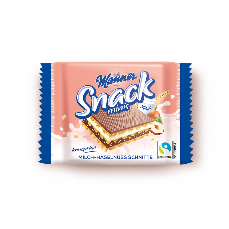 Manner Snack Minis Milk Hazelnut, 25g