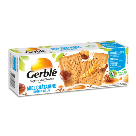 Gerble expert dietetic biscuiti omega 3 castane-in, 200 g