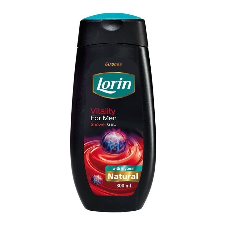 Gel de dus natural Lorin vitality pentru barbati, 300 ml