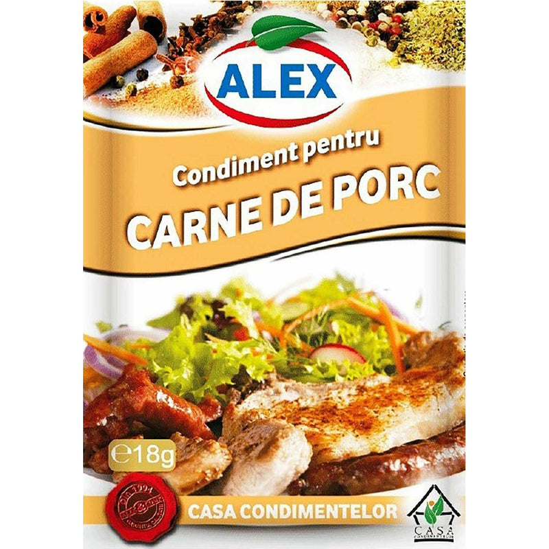 Alex Amestec condimentar pentru carne de porc, 18 g