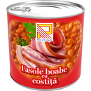 Rotina fasole boabe cu costita, 800g