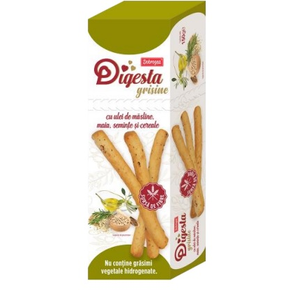 Digesta grisine cu ulei de masline , maia , seminte si cereale, 150g