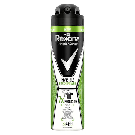 Deodorant spray Rexona Men Invisible Fresh Power, 150 ml