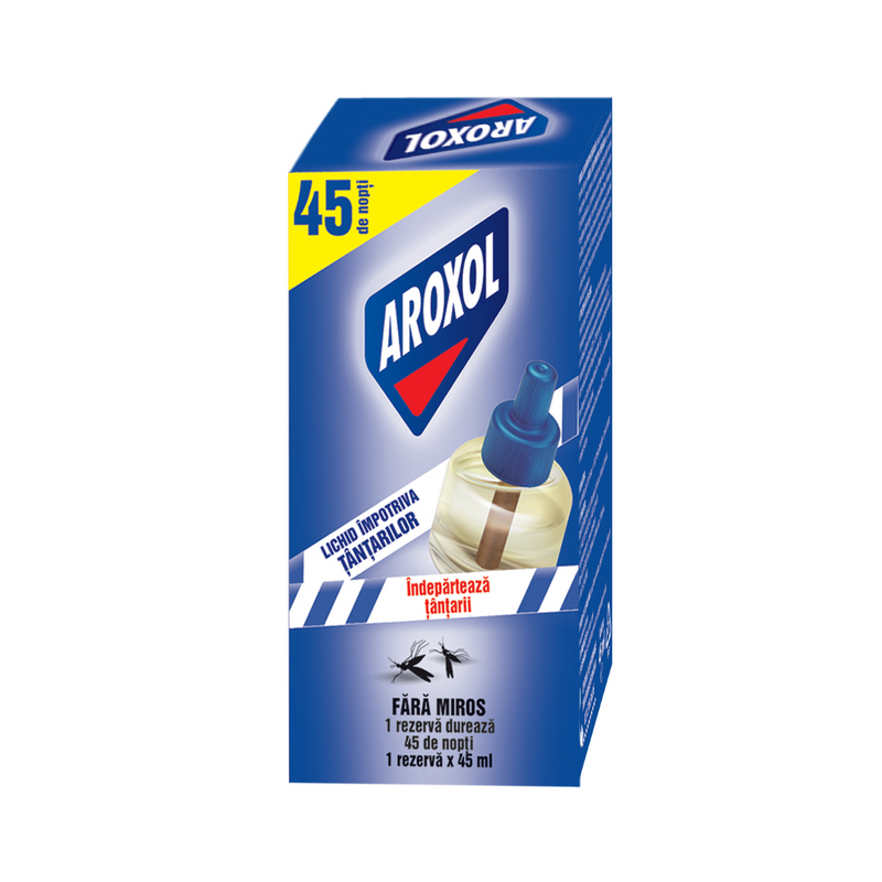 Aroxol pure&forte rezerva lichid impotriva tantarilor 45 nopti - 1 bucata