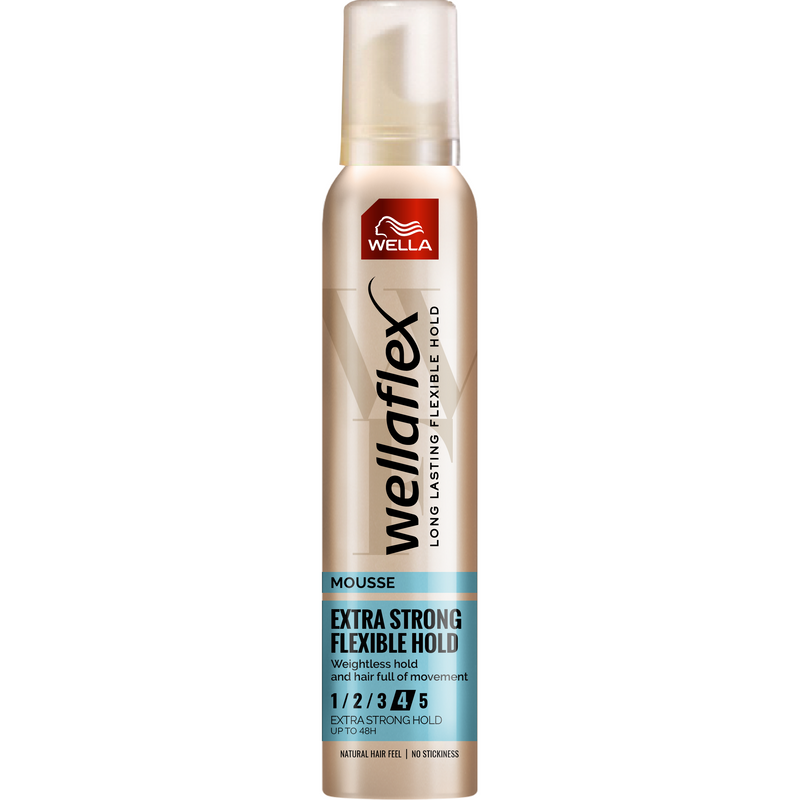 Wellaflex mousse flexible fixare 4-extra strong fixare, 200ml