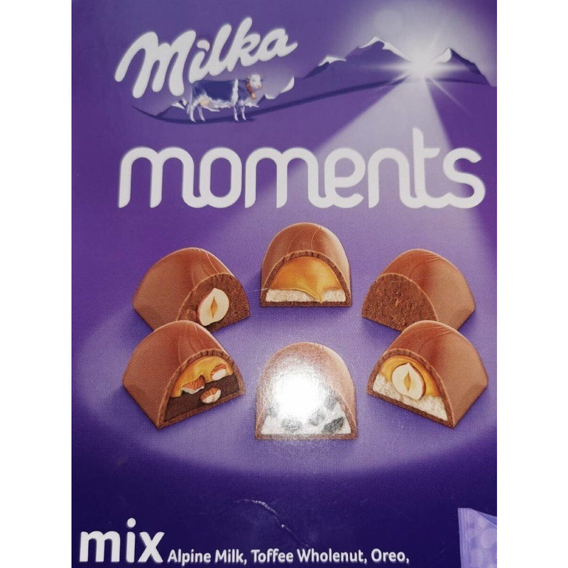 Ciocolata Moments mix de ciocolata cu lapte Milka, 169g