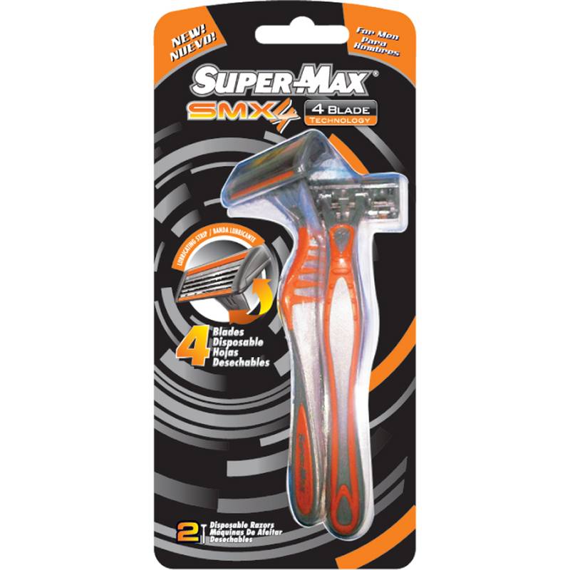 Supermax SMX4 dispozabil 4 lame, 2 bucati