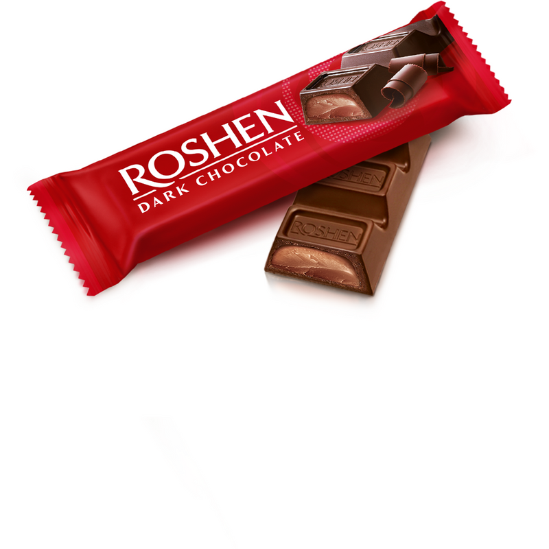 Roshen Baton cu ciocolata neagra, 30g