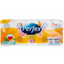Perfex Pfirsich Toilettenpapier, 10 Rollen 3 Lagen