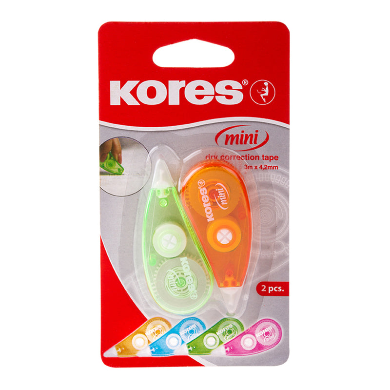 Kores Banda corectoare mini 3m x 4.2 mm, 2 bucati, blister