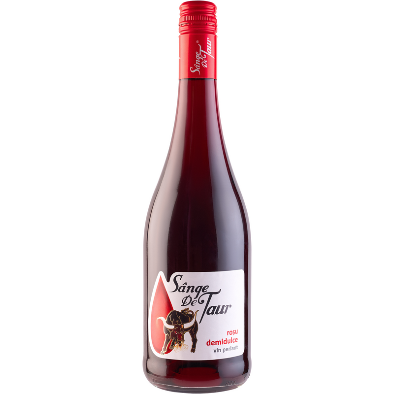 Sange de taur rosu perlant demidulce, 0.75 l