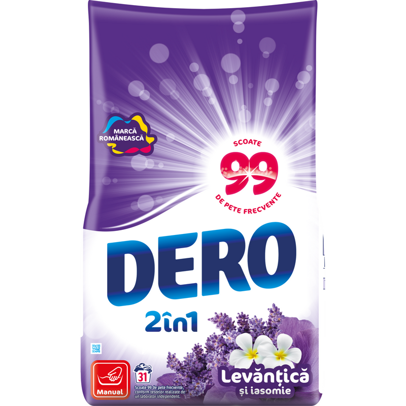 Dero Manual Pudra 2In1 Lavanda, 1.4Kg