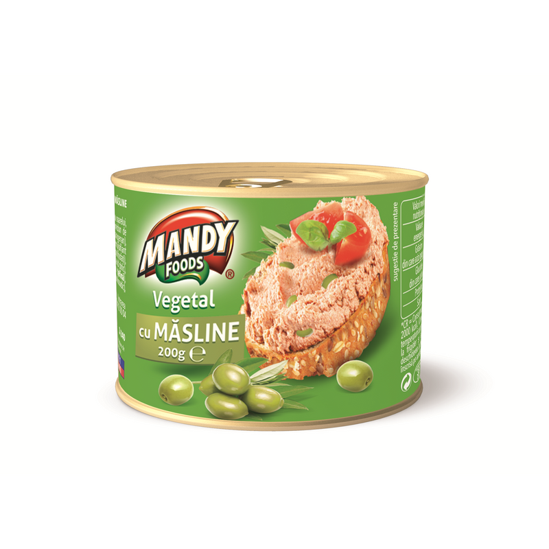 Mandy pasta vegetala cu masline, 200 g