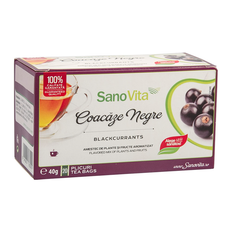Ceai coacaze, 20 plicuri x 2g