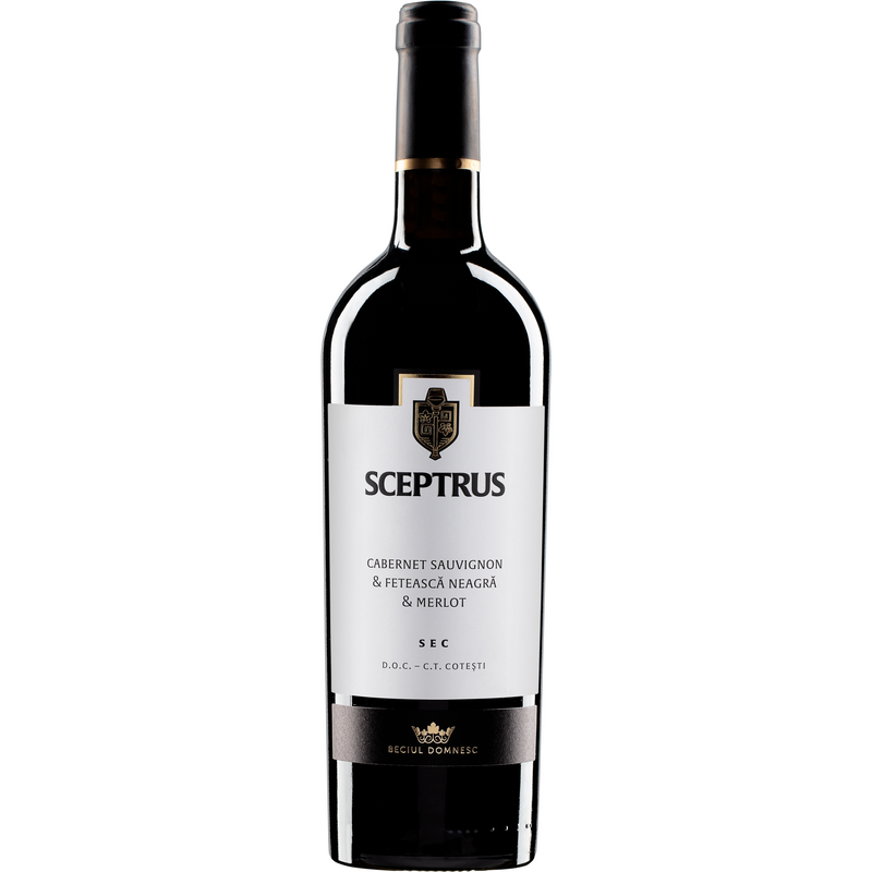 Sceptrus cabernet sauvignon & feteasca neagra & merlot, rosu sec, 0.75 L
