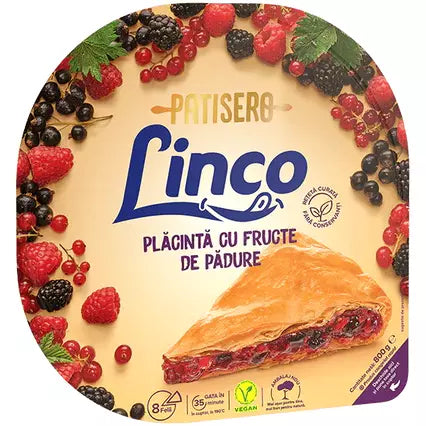 Placinta cu fructe de padure la tava Linco Patisero, 800 g