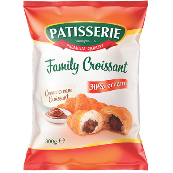 Patisserie family croissant cu gust de cacao, 300g