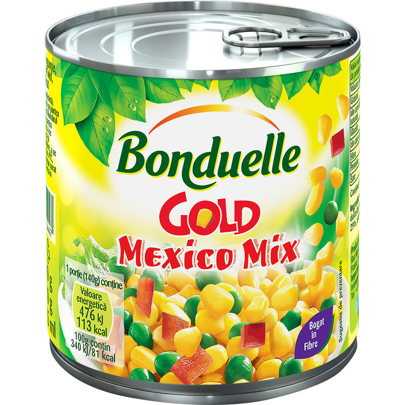 Bonduelle Amestec de legume Mexico Mix GOLD, 340 g