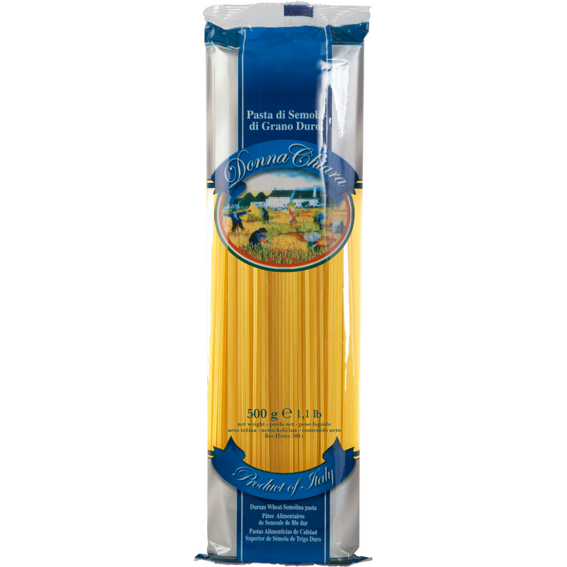Paste Spaghetti Vermicelli din grau dur fara oua nr.13, 500g, Donna Chiara