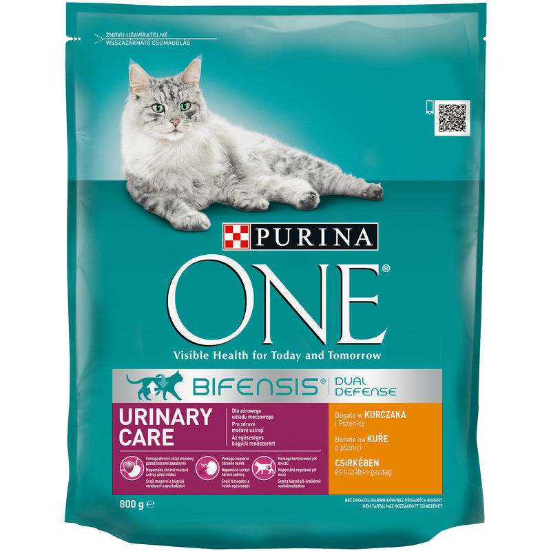 Purina ONE Adult Urinary Care cu Pui, hrana uscata pentru pisici, 800 g