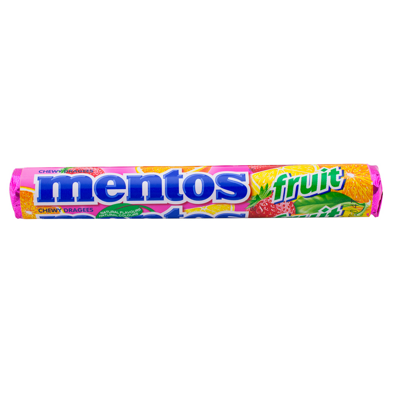 Mentos drajeuri fruit, 38g
