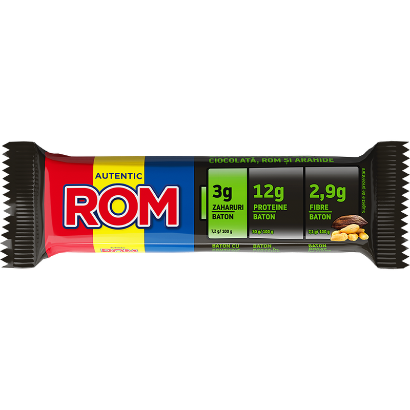 Rom Baton cu Proteine crema rom, 41g