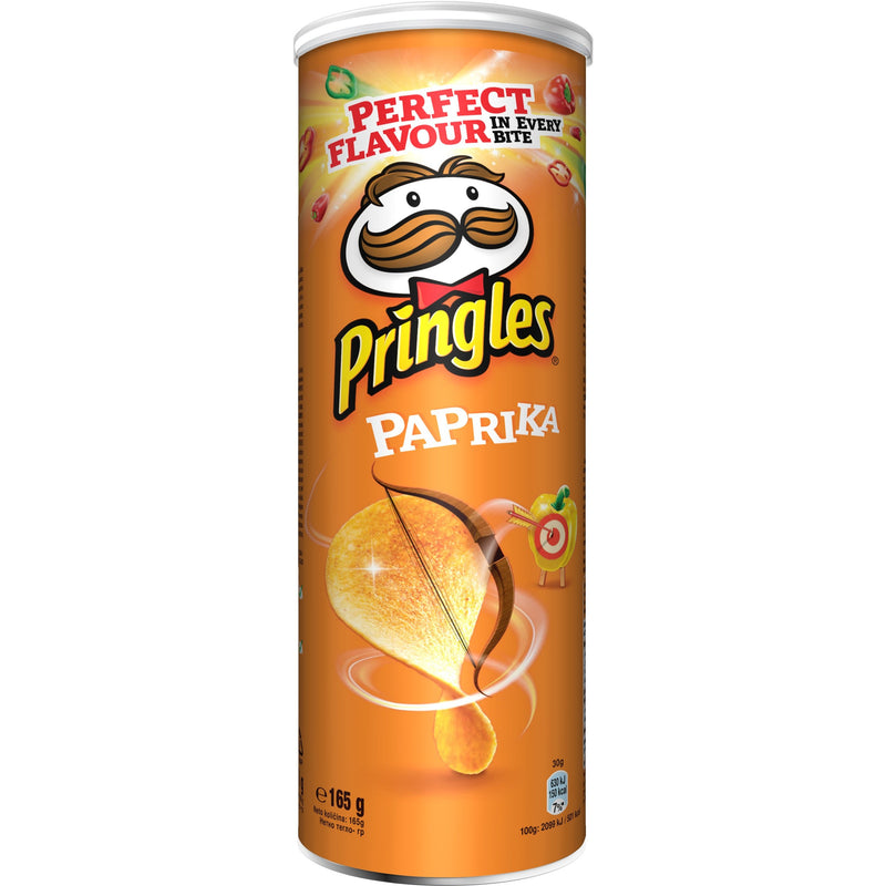 Pringles snacks savuros cu gust de paprika, 165GR