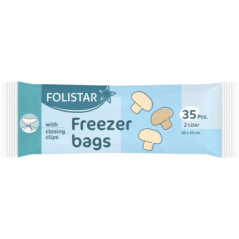 FOLISTAR Pungi pentru congelare 2L, 35buc