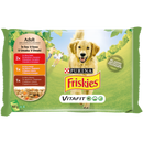 FRISKIES Adult cu Vita si Cartofi/Pui si Morcovi/Miel si Morcovi in Sos, hrana umeda pentru caini, 4 x 100 g