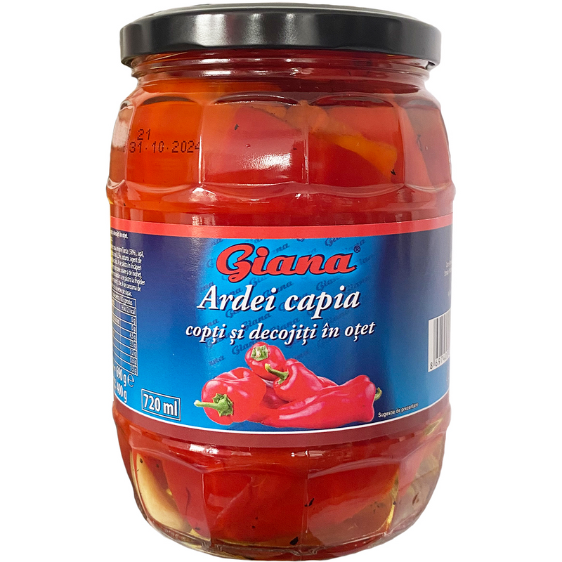 Giana Ardei Capia copti si decojiti, 720ml