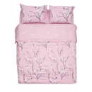 Lenjerie King Size BBC 4 piese, 132TC Pink Cherry