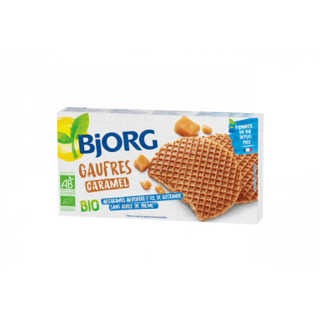 Bjorg eco gaufre cu caramel, 175g