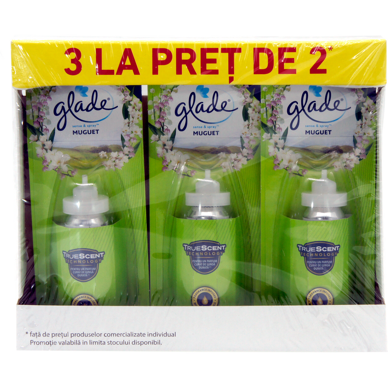Glade Sense&Spray Rezerva Muguet 3x18ml 3 la pret de 2