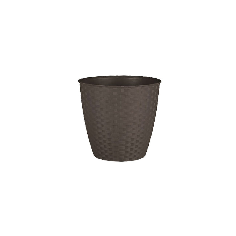 Ghiveci plastic model rattan moka, 14 cm