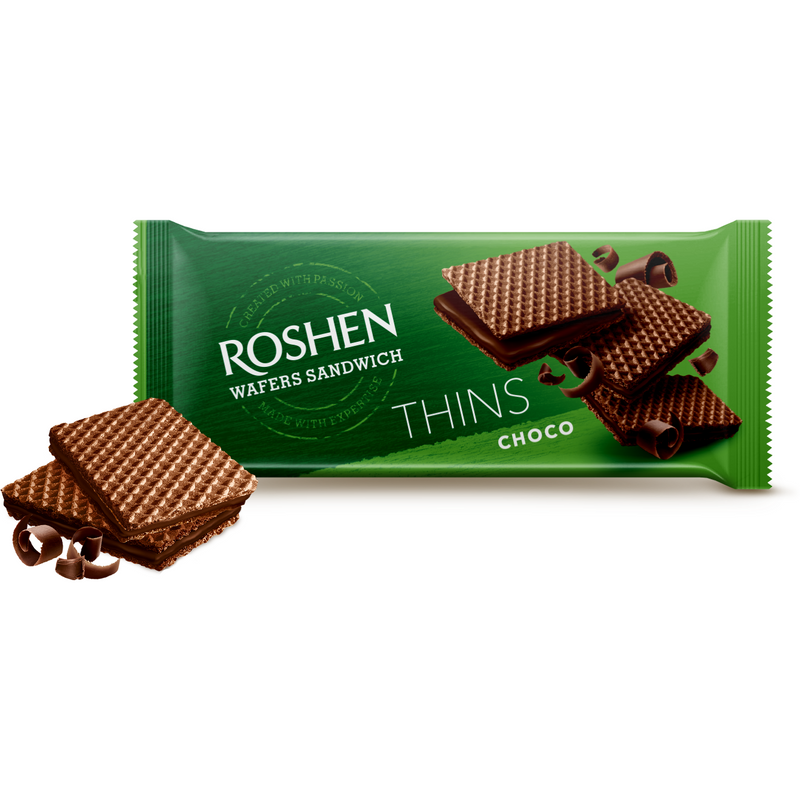 Roshen Napolitana Thins Choco, 55g