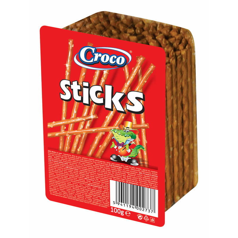 Croco sticks sare caseta, 100g