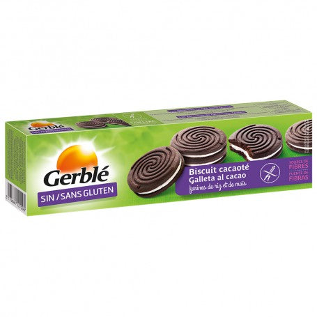 Gerble biscuiti fara gluten umpluti cacao, 125 g
