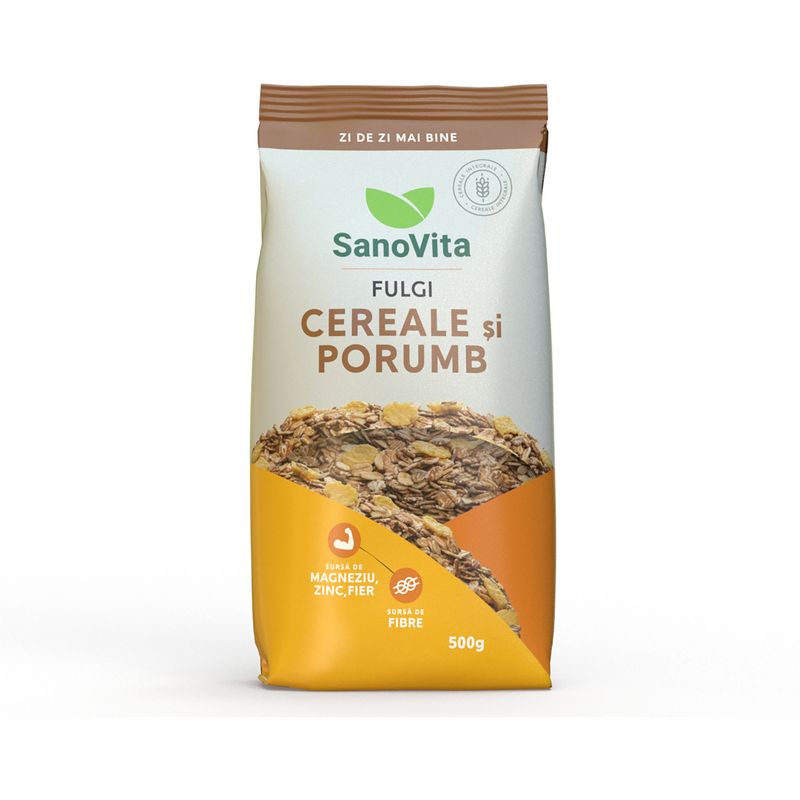 Fulgi cereale cu porumb, 500g