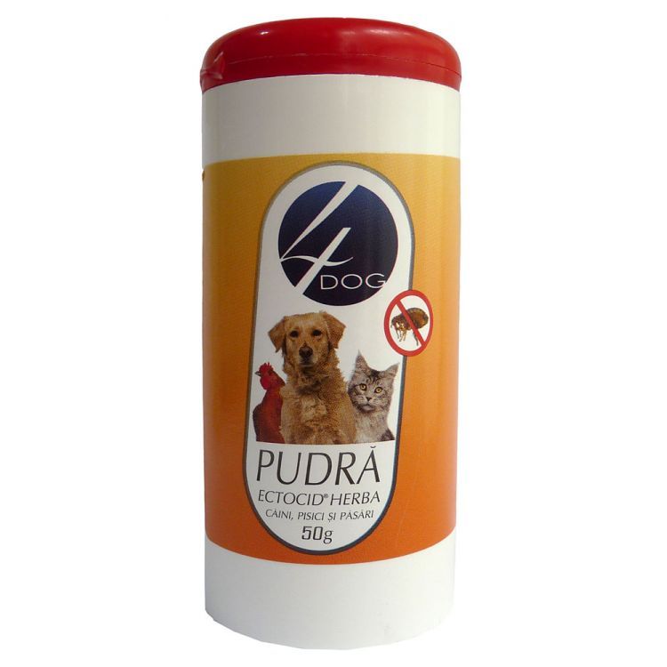 4Dog pulbere antiparazitara, 50 ml