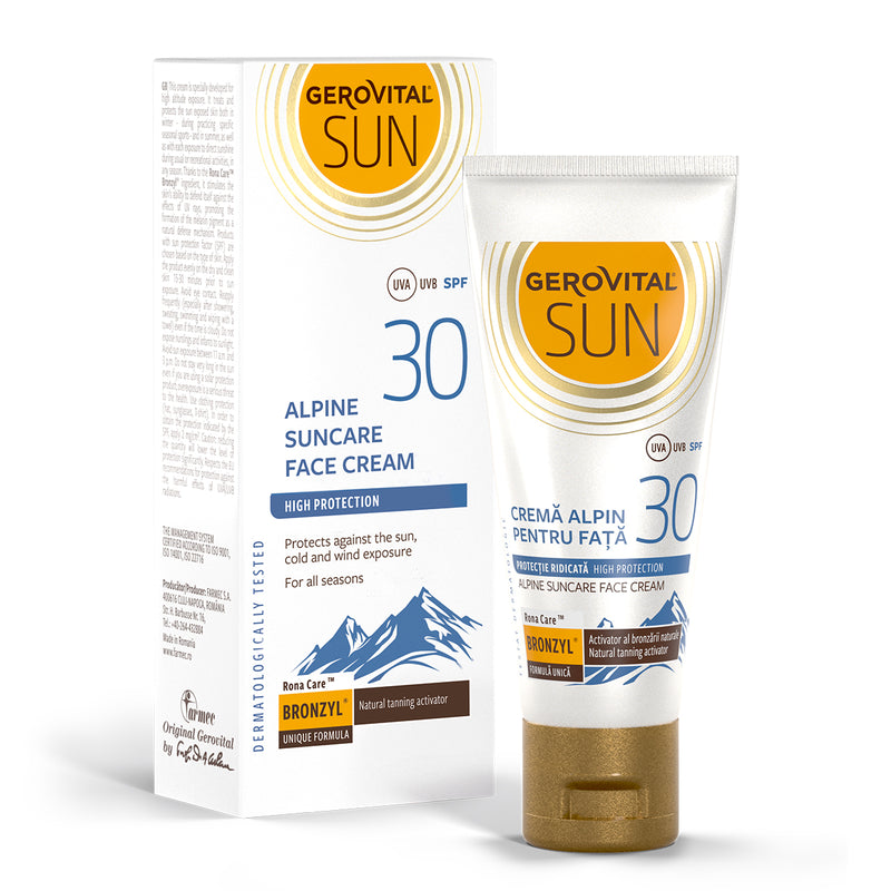 Gerovital Crema alpin pentru fata SPF 30 Sun, 30 ml