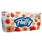 Fluffy toilet paper, 8 rolls / set, 3 layers, peach