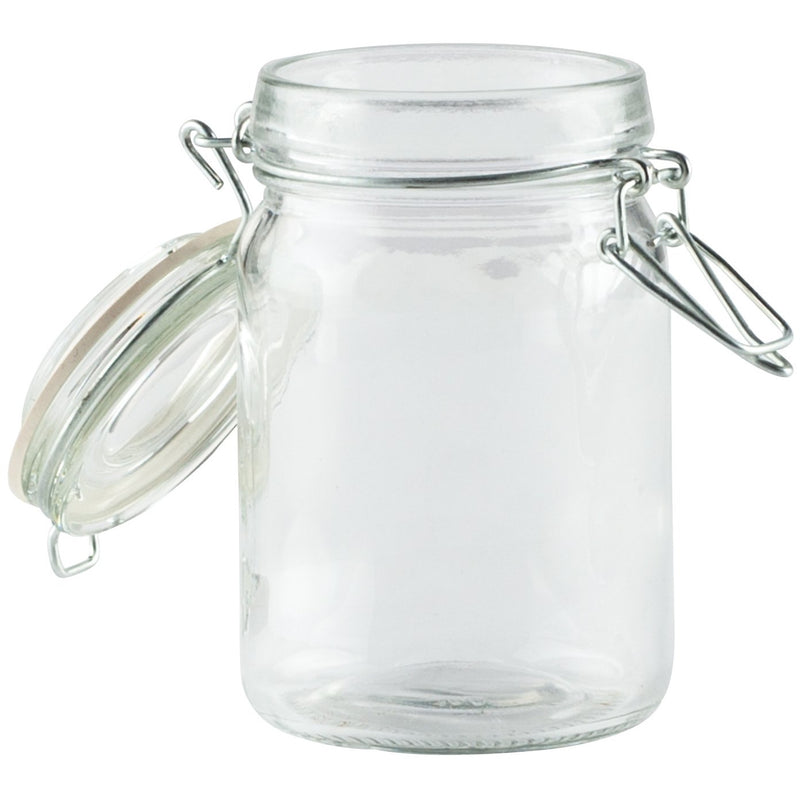 Borcan sticla depozitare +capac, 250ML