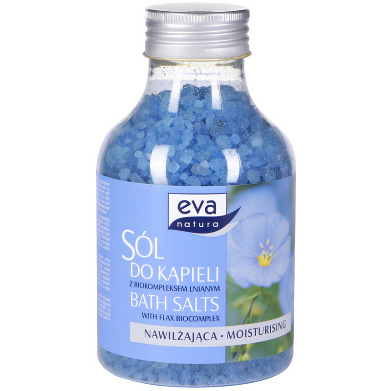 Eva Natura Sare de baie cu biocomplex de in, 600 gr