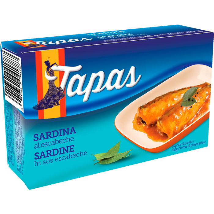 Tapas Sardine (Sardina pilchardus) in sos marinat, 120 g