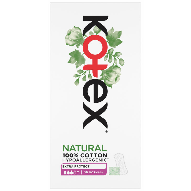 Kotex absorbante zilnice Extra Protect Normal+ natural, 36 bucati
