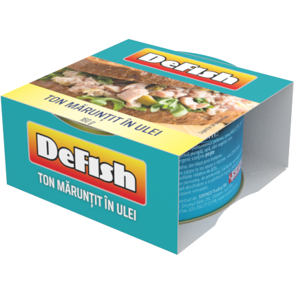 Defish ton maruntit in ulei, 160g